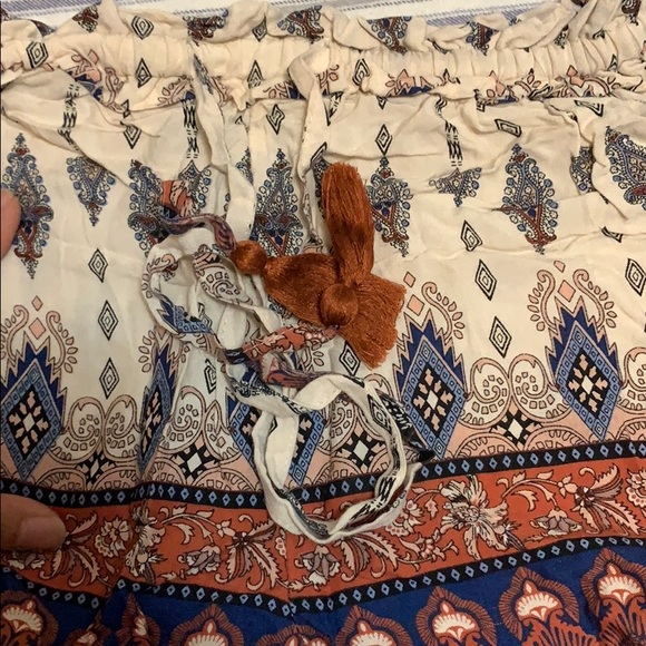 Primark tassel Tribal print short shorts - Picture 2 of 3